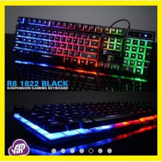 Bàn phím Chuôt Chơi Game R8 1822 - 1602 Led Màu Chính hãng + Tặng Lót Tyloo