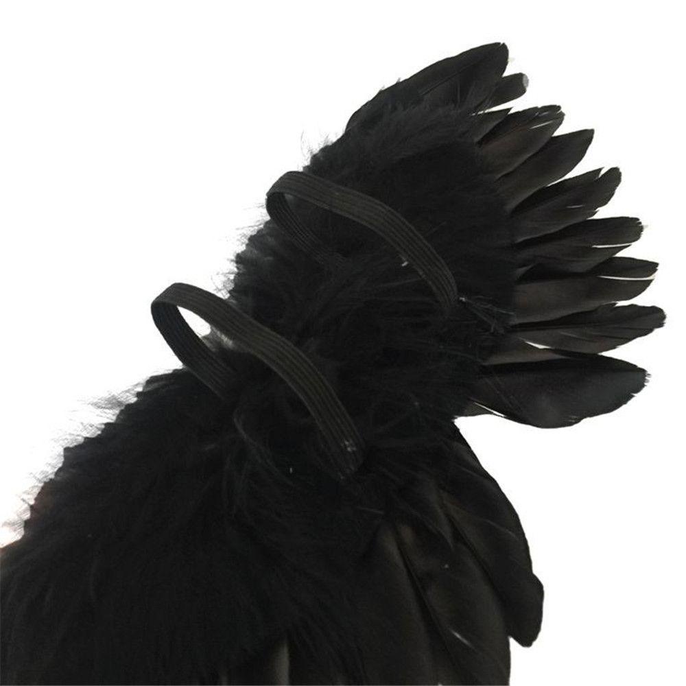 SUSANS Easter Angel Wing Doll Decoration Doll Clothes Wing Mini Feather Birthday Gift Hanging Ornements White Black Wing  Props Valentines Day/Multicolor