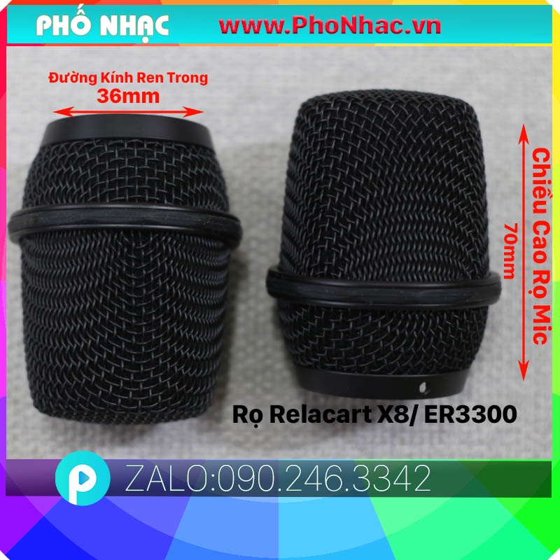 Đầu lưới mic Baier BBS RELACART, Rọ micro, đầu lưới chụp mic đủ loại