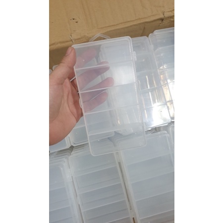 Hàng đựng mồi trắng 5 ô dày dặn