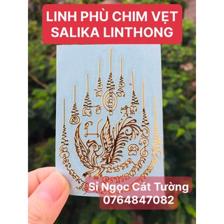 Linh phù Thần Vẹt Salika - trợ tình duyên tài lộc khéo léo ăn nói dán điện thoại để bóp ví - Đã chú