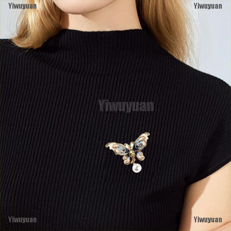 Ghim Cài Áo Hình Côn Trùng Đính Ngọc Trai Thanh Lịch