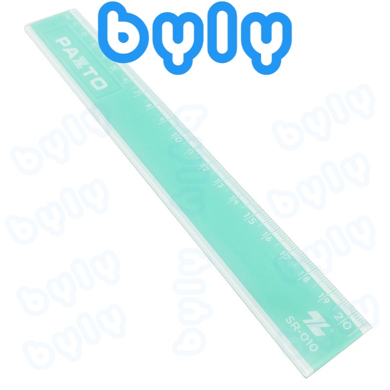 Thước kẻ 20cm tông màu pastel chọn màu 𝑻𝒉𝒊𝒆̂𝒏 𝑳𝒐𝒏𝒈 Pazto SR-010 - ByLy Store