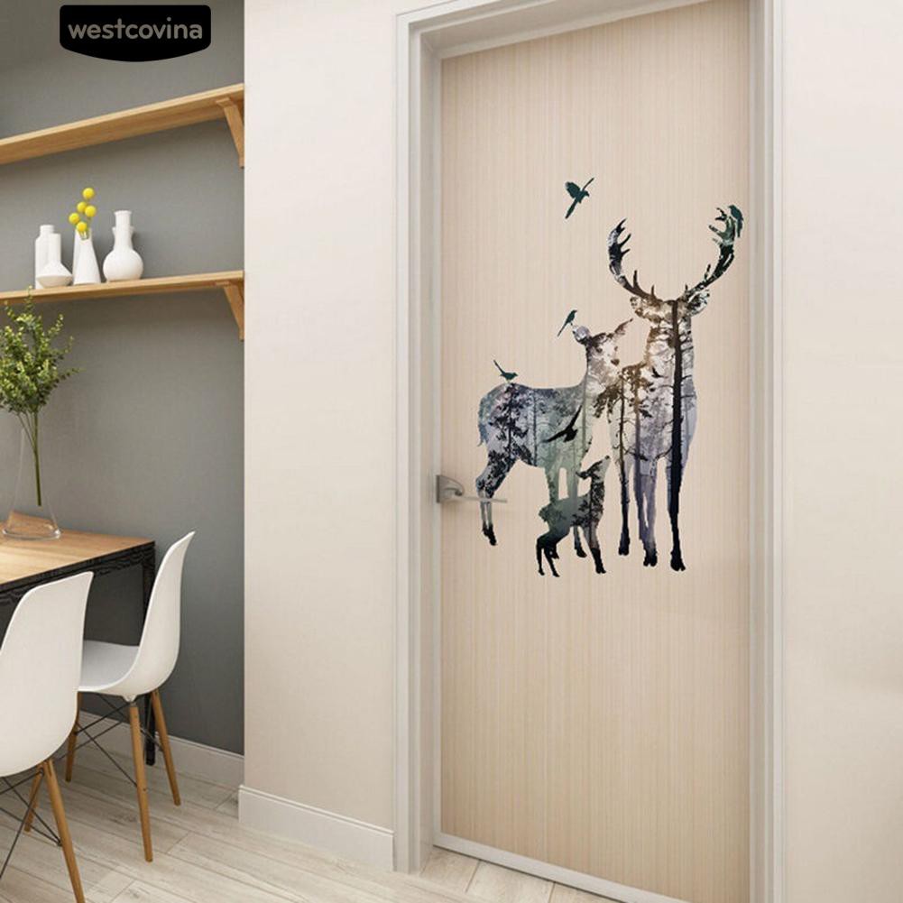 Tranh dán tường hình nai sừng tấm