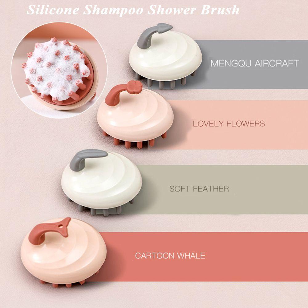 Bàn Chải Gội Đầu Silicone Cầm Tay Tiện Dụng