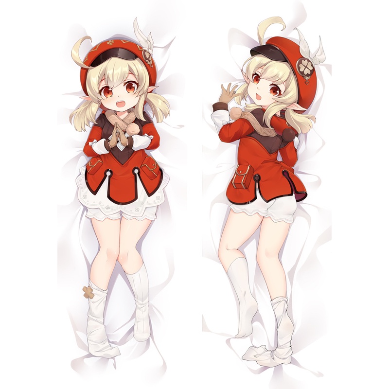 60x180cm Game Genshin Impact Klee Cosplay Gối Chống Đỡ