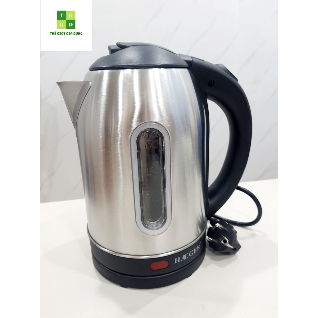 Ấm siêu tốc inox 304 dung tích 1.7L công suất 2500W an toàn sức khỏe