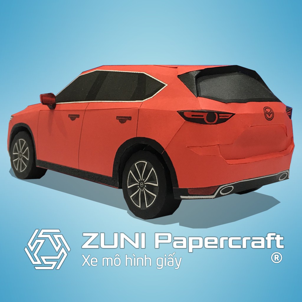 Bộ KIT xe mô hình giấy Mazda CX-5 của ZUNI Papercraft