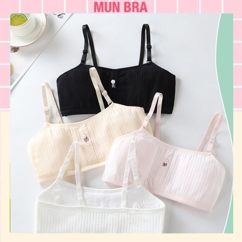 Áo lá học sinh cấp 1 cấp 2 cao cấp áo ngực trẻ em tuổi mới lớn dậy thì chất cotton mềm mại thoáng mát Q23
