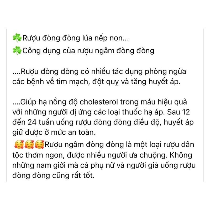 [1000 chai Giá Sỉ Tận Gốc] 0.5 Lit Rựu Đòng Đòng lúa nếp non ngâm 2 năm cực ngon và chất lượng