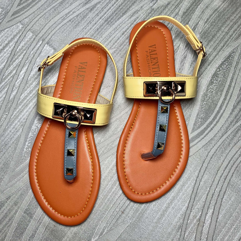 Sandal Kẹp Tán Đinh HM - Đế Xịn