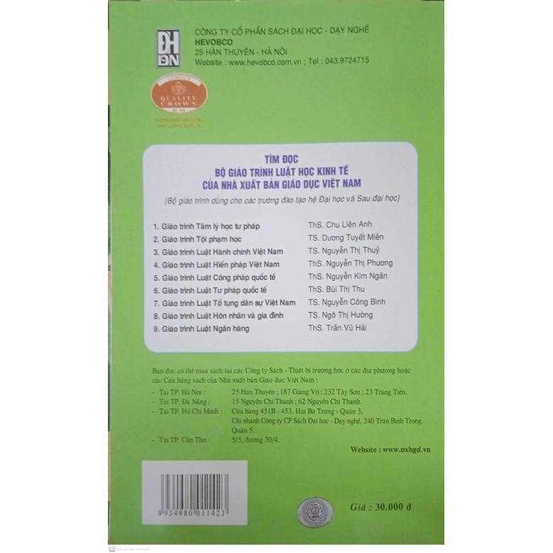 Sách - Giáo Trình Luật Hôn Nhân Và Gia Đình Việt Nam