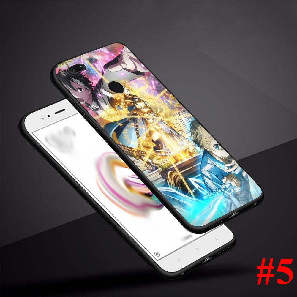 Ốp Điện Thoại Silicon Mềm Hình Sword Art Online Cho Xiaomi Mi 6 8 Lite 9 Pro Se F1 A1 A2 5x 6x 87a