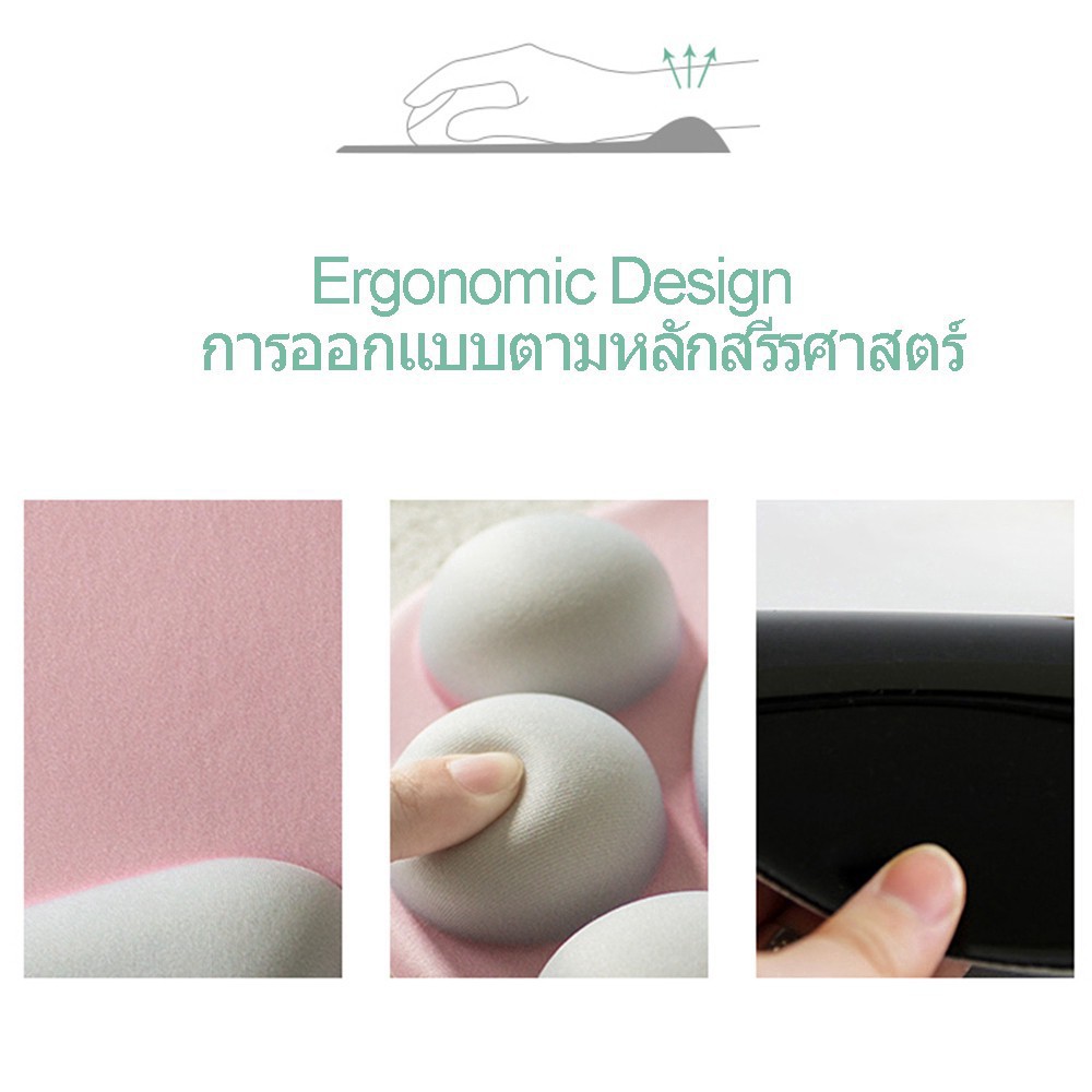 Tấm lót chuột có đệm tay hình bàn chân mèo đáng yêu Bàn Di Chuột Đệm Cổ Tay Bằng Memory Foam Mềm MạiLót chuột Vải Da Màu Sẵc lớn Thoải Mái Họa Tiết Hoạt Hình Dễ Thương Tiện Dụng Cho Bàn Phím / Chuột Máy