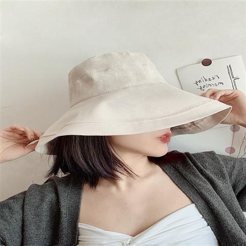[Spot i] Fisherman hat, sun visor, sun hat, sun hat, Japanese big brim, bucket hat, black, beige, navy blue, yellow