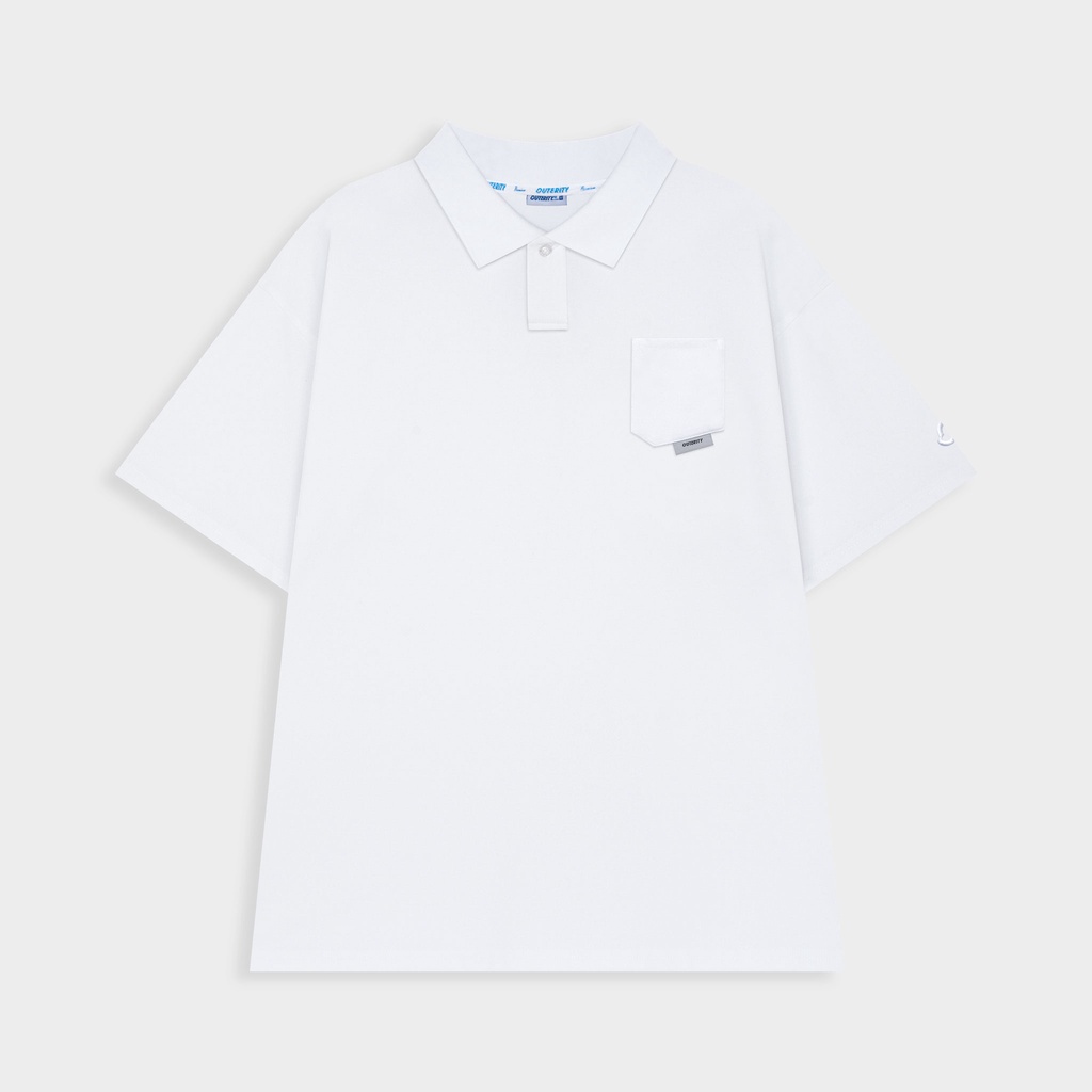 Áo polo nam nữ local brand unisex Outerity Little Contain vải cá sấu - ORT.B 710