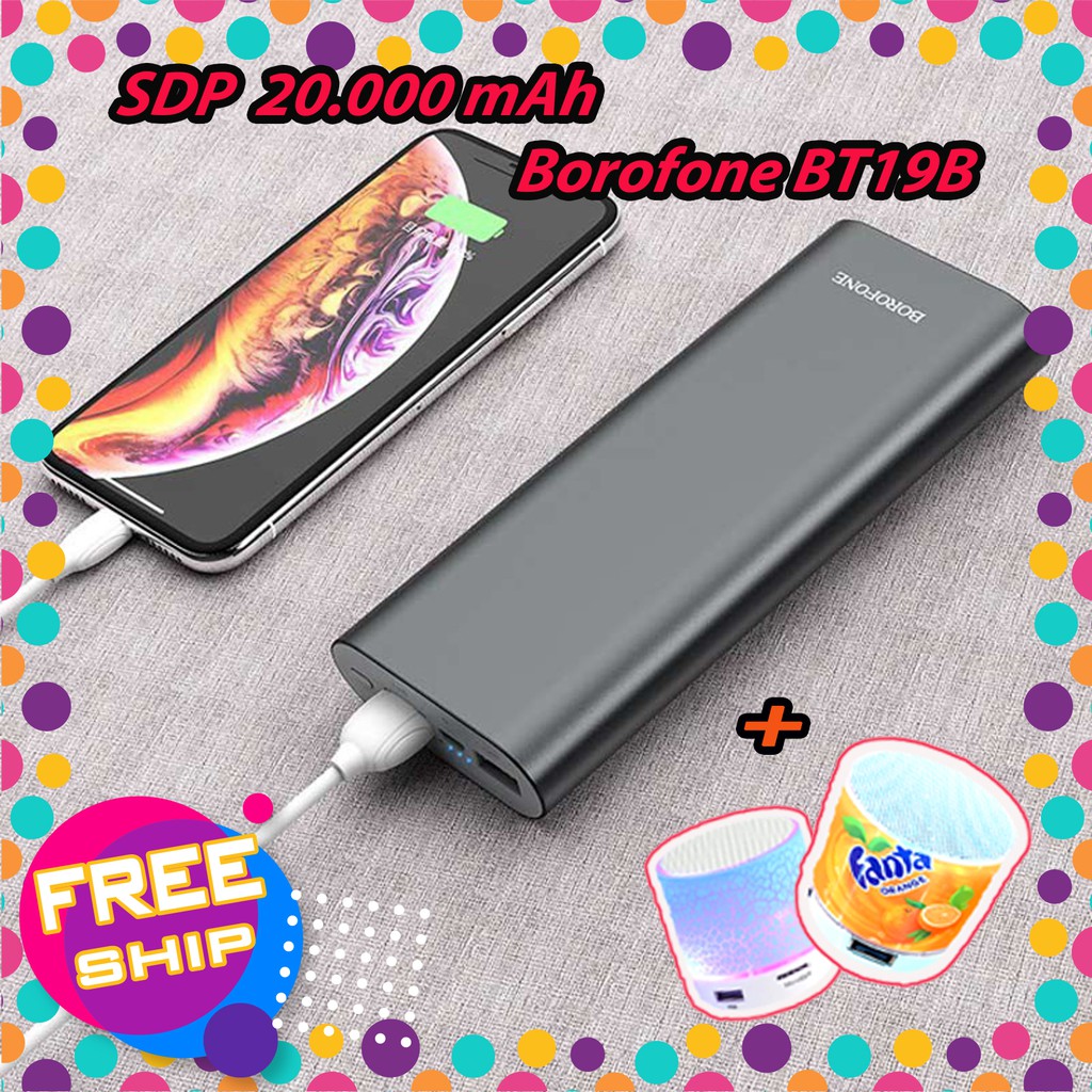 SẠC DỰ PHÒNG BOROFONE BT19B 20.000mAh | HÀNG CHÍNH HÃNG | TẶNG KÈM 01 LOA MINI B2S10 | WebRaoVat - webraovat.net.vn