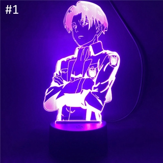 Đèn LED 3D 7 màu hình Attack on Titan
