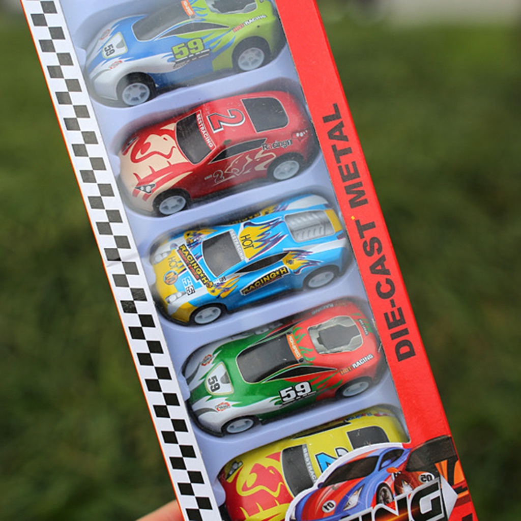 6 Mô hình xe hơi đồ chơi bằng hợp kim sắt cho bé