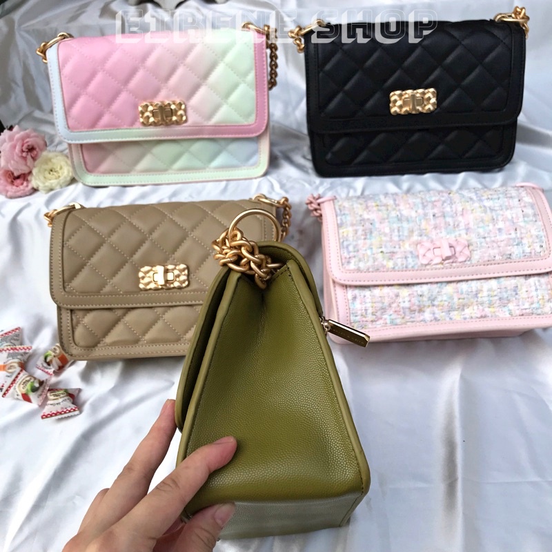 Túi  Chần Trám Khoá Xoay Kim Loại Tết Sẵn Năm Màu