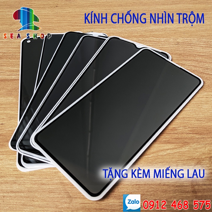 Kính chống nhìn trộm Samsung A51, A52, A71, A72, A31, A30, A20 - Kính cường lực full màn hình-Cảm ứng mượt mà