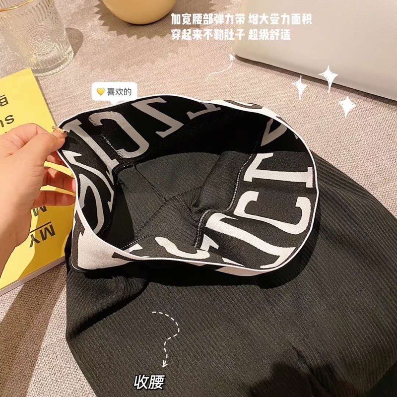 Quần legging lưng cao cạp chữ thời trang cho nữ | BigBuy360 - bigbuy360.vn