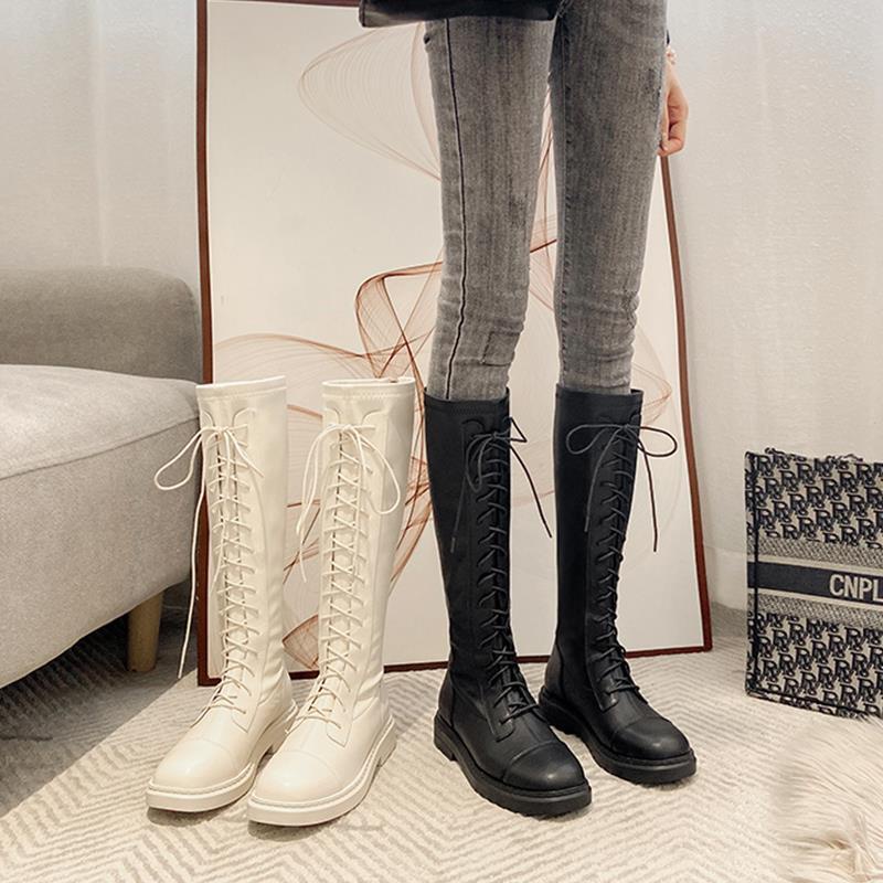 Giày Boot Cổ Cao Thiết Kế Mới Thời Trang Mùa Thu Đông Dành Cho Nữ