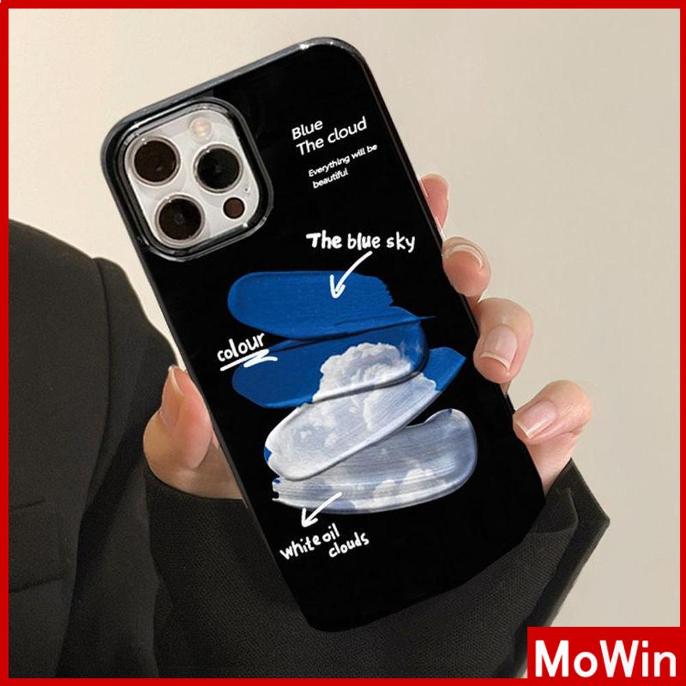 Ốp điện thoại tpu silicon mềm màu đen hình đám mây chống sốc thích hợp cho iphone 13promax 12promax 11promax 7plus x xr