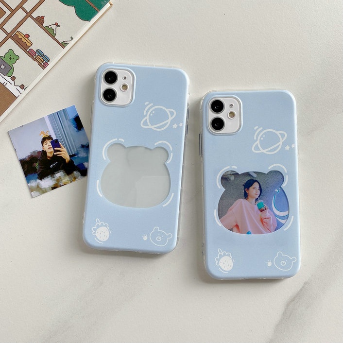 Casing Huawei Y7 Y9 Prime Pro 2019 Y9S Y6s Y6 Y7A Y8P Y5P Y7P Nova 7 7i SE 5T 3 3i 3e 4e Mate 40 30 20 Pro 5G P40 P30 P20 Lite Honor 20 Play 10 8A 8X Cute Cartoon bear Clear photo Shockproof Phone Case Full Back Cover HLE 01