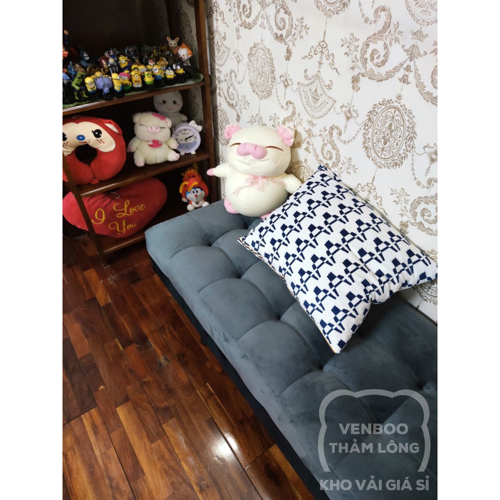 ️🏅 Vải Nhung Chất Miniso may ghế lười, ga giường, gối sofa, đệm bệt, phụ kiện đồ chơi