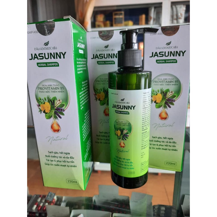 DẦU GỘI JASUNNY HERBAL SHAMPOO CHAI 220ML CHÍNH HÃNG - 10657
