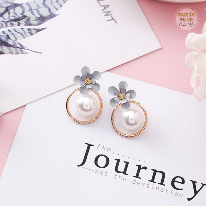 Bông tai thời trang Hàn hot trend 3 màu cực xinh HT189