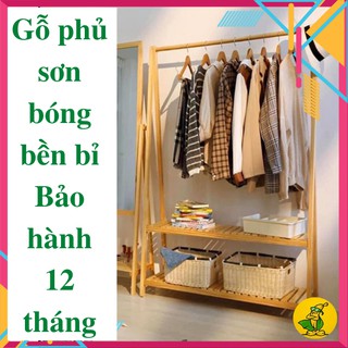 GIÁ TREO QUẦN ÁO CHỮ A 2 TẦNG XUẤT KHẨU - GỖ CÔNG NGHIỆP SƠN BÓNG - HÀNG DECORD NỘI THẤT - BẢO HÀNH 6 THÁNG