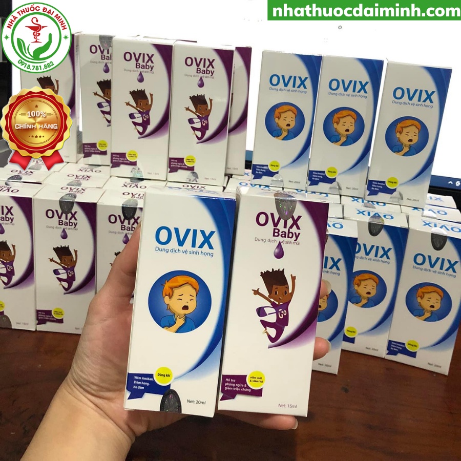 Ovix Baby 20ml - Dung Dịch Xịt Họng Và Dung Dịch Xịt Mũi