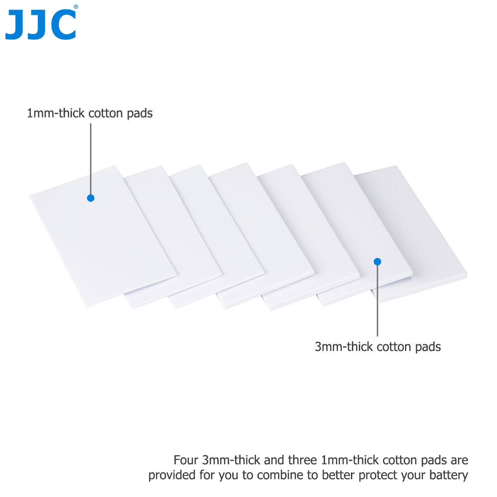 Hộp đựng pin JJC 2 trong 1 có khe cắm thẻ nhớ phụ cho thẻ SD SDHC SDXC 2 MSD Micro SD TF cho pin BLS-5 Pin BLN-1/NP-W126