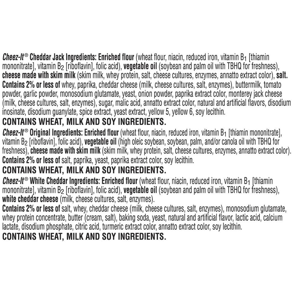 Snack phô mai Cheez-it gói 28-29g/ USA - Cheese Crackers - Không Cholesterol