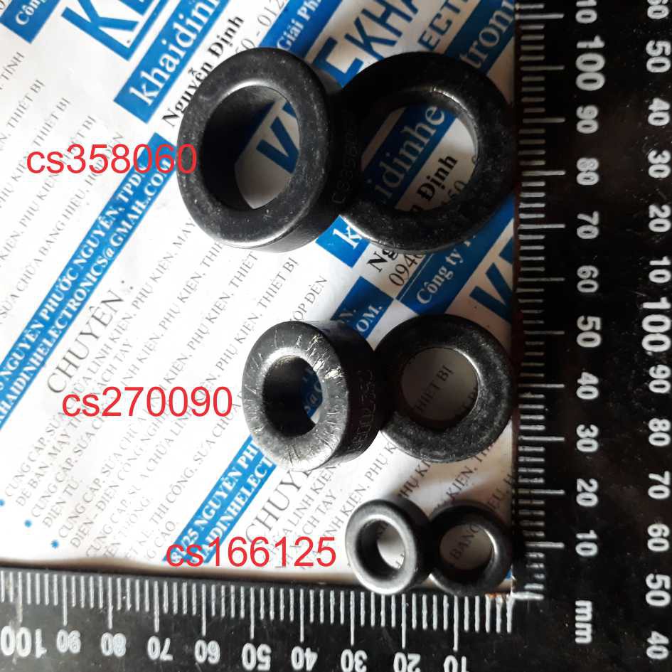 lõi ferrite vòng xuyến, màu đen CS166125/CS270090/CS358060 kde2292