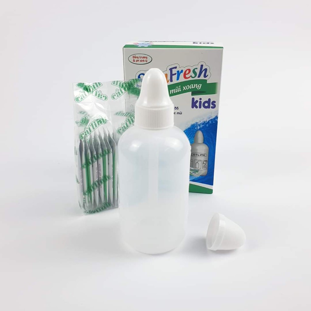 Bình rửa mũi cho bé SinuFresh kids kèm 15 gói muối