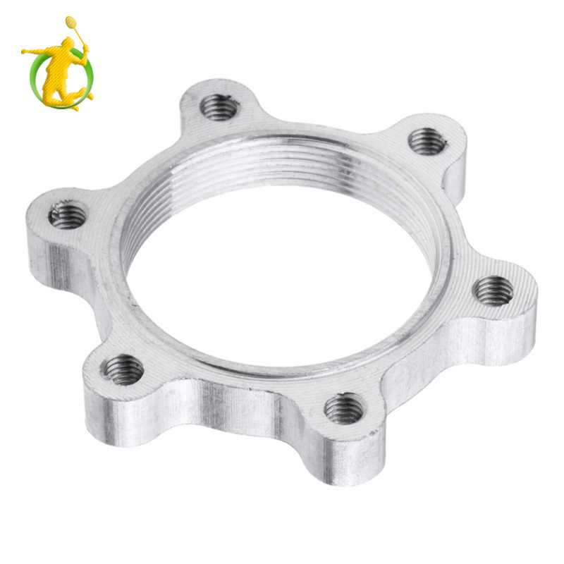 [Fitness]Bike Hub Lock Nut Flange Thread Disc Brakes Adaptor Bicycle Disk Rotor Tray