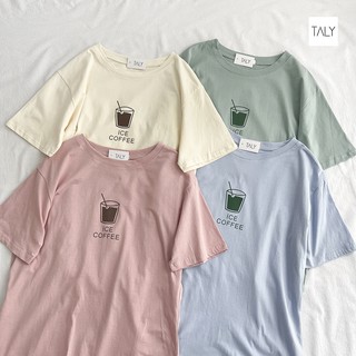 Áo thun in chữ Ice Coffee TALY AT2851