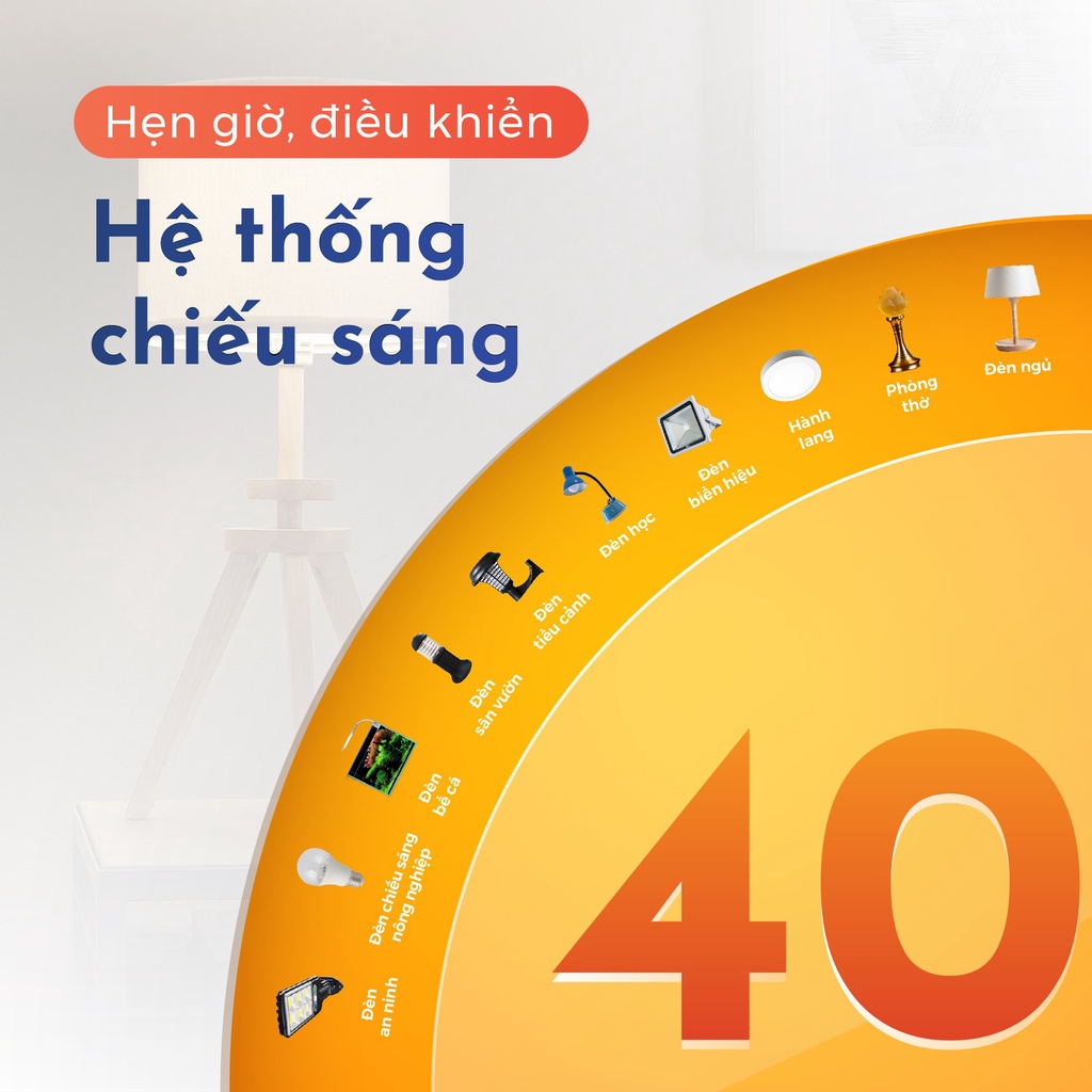 Ổ cắm điện thông minh CHỐNG GIẬT Vconnex - Smart Plug. Bảo hành 12 tháng, 1 đổi 1