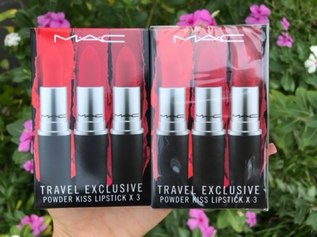 Set son MAC 3 cây tổng hợp 3 màu đẹp nhất dòng/ Travel Set MAC Retro Matte Lipstick Rouge À Lèvres 3 pack