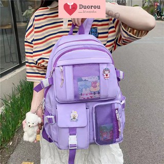 [Ảnh thật] Balo ULZZANG 2 LỚP CHỐNG NƯỚC THỜI TRANG ĐI HỌC ĐI CHƠI DẼ THƯƠNG ĐÁNG YÊU - Cặp xách dễ thương BL013