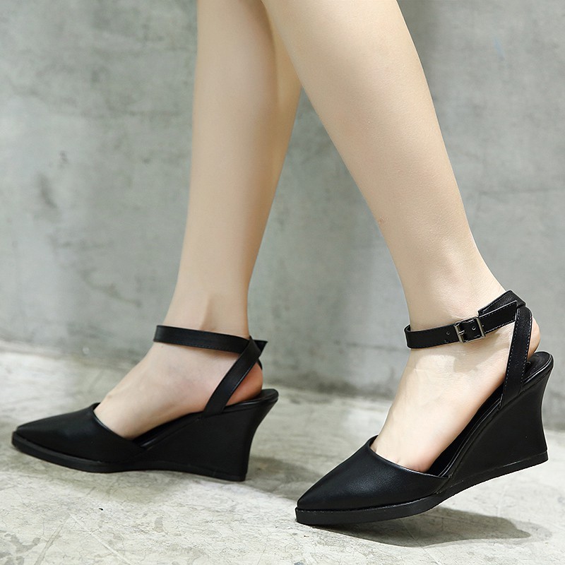 Giày đế xuồng công sở cao cấp cao 9cm 201119  TP13