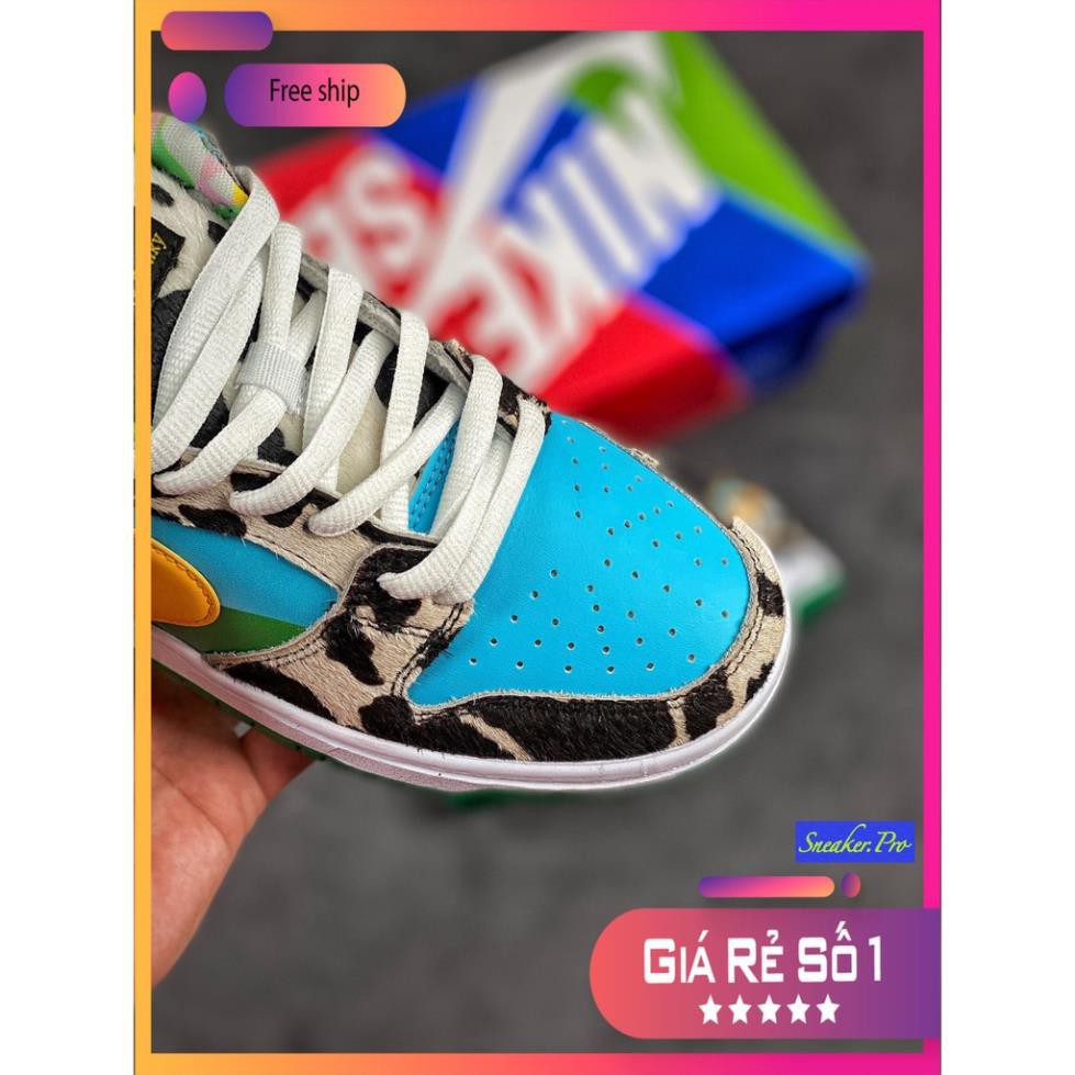 Giày thể thao Air Jordan SB Dunk Low Ben & Jerry's Chunky Dunky bò sữa siêu đẹp cho nam nữ