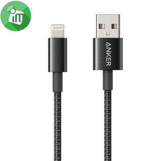 Cáp iPhone Nylon ANKER  A8152/A8153 Lightning to USB data 1m/2m BẢO HÀNH 18 THÁNG