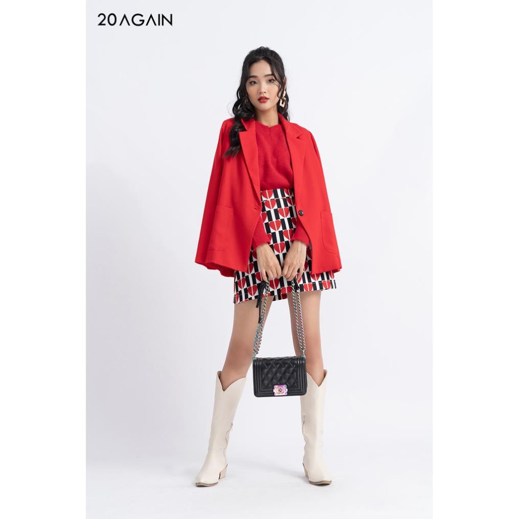 [Mã FAMALLT5 giảm 15% đơn 150k] Áo vest blazer nữ dài 2 lớp có túi ốp VDA0961 20AGAIN