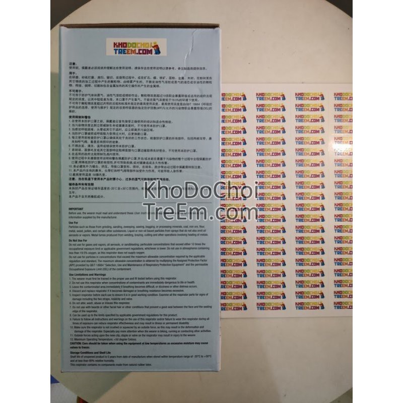 Hộp khẩu trang 3M 9501VT 25 cái KN95 lọc hơn 95% bụi siêu mịn PM2.5 có van thở chính hãng hơn 3M 9001V chỉ lọc được 90% | BigBuy360 - bigbuy360.vn