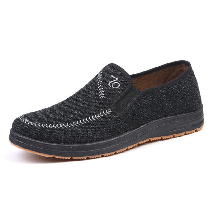 Giày Lười Nam EJ Sport -G2 - Đen-Xám