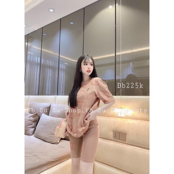 Bộ mặc nhà đồ bộ nữ đồ bộ bigsize đồ bộ thun cotton mặc nhà bộ đồ ngố in hình gâu dễ thương